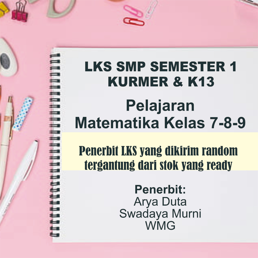 LKS Pelajaran Matematika SMP Kelas 7 8 9 Semester 1 Ganjil