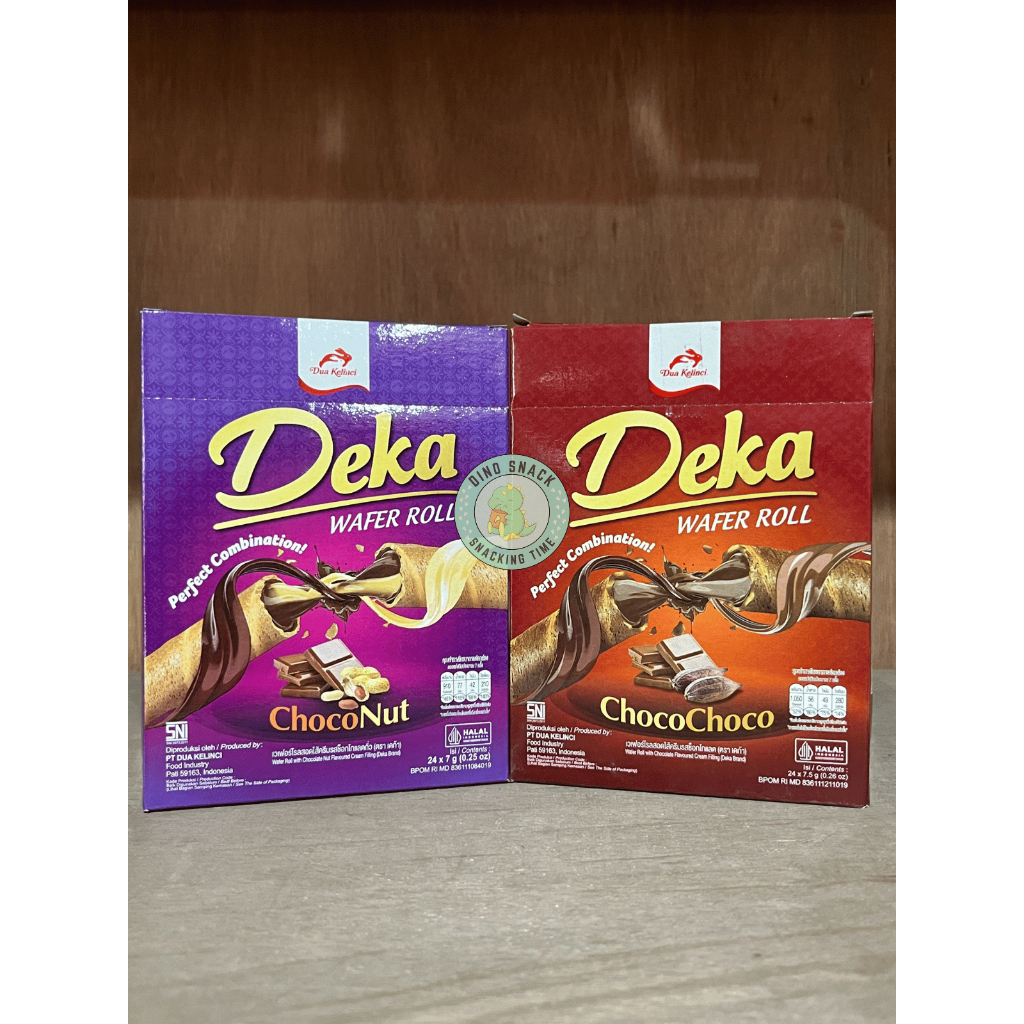 

Deka Wafer Roll Choco / Choconut (Isi 24 Pcs)