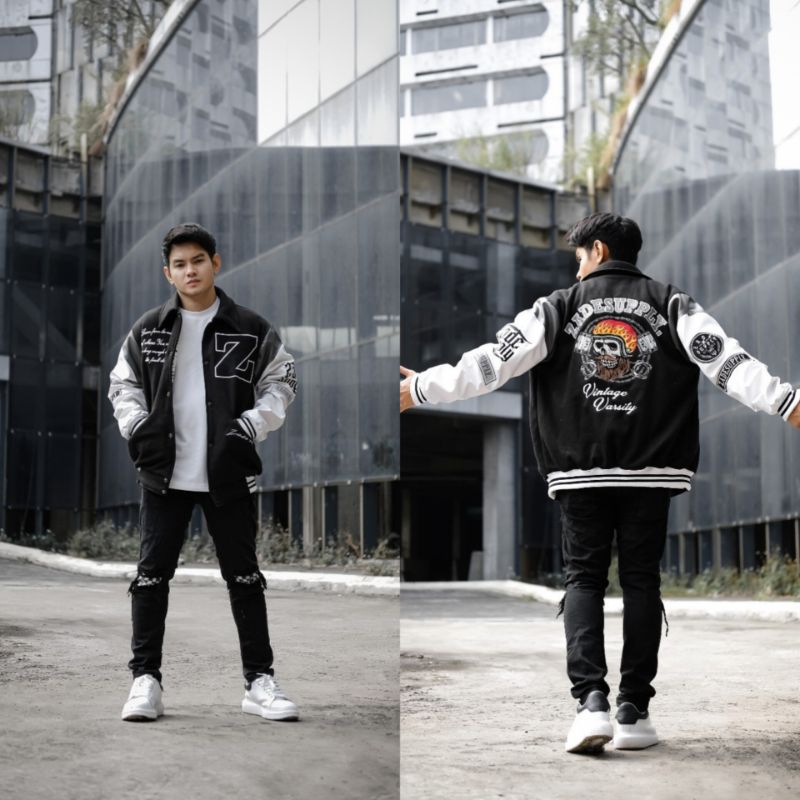 JAKET VARSITY SALVIO HEXIA-JAKET PRIA-JAKET KEREN-JAKET DISTRO-SALVIO HEXIA