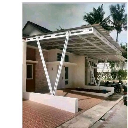 kanopi baja ringan atap sepandek