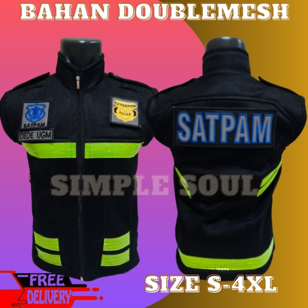 ROMPI SECURITY TERBARU/ROMPI SATPAM TERBARU/ROMPI SECURITY TERBARU TEBAL-2022-2023/DOUBLEMESH/VEST S