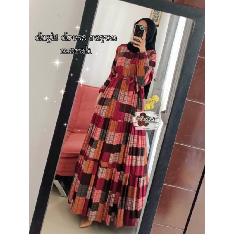 Gamis Rayon Premium Wanita Dayli ORI Athata
