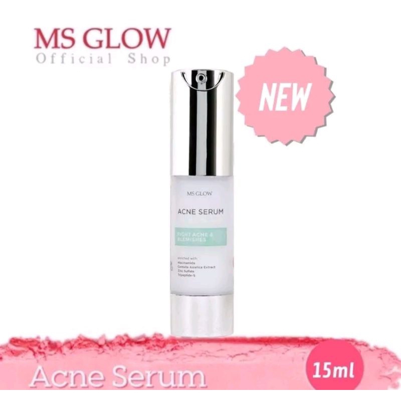 MS GLOW Serum Acne MS Glow TERBARU 15 ml / Acne Serum MS Glow New / Serum Jerawat Terbaik Termurah O