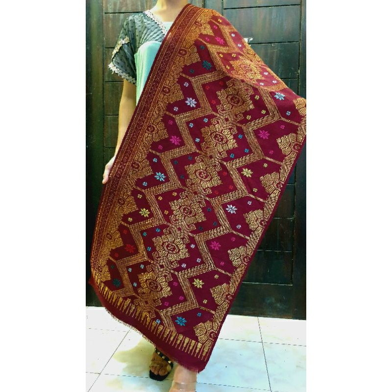 Kain Songket 100% Tenun Asli Khas Lombok NTB songket handmade