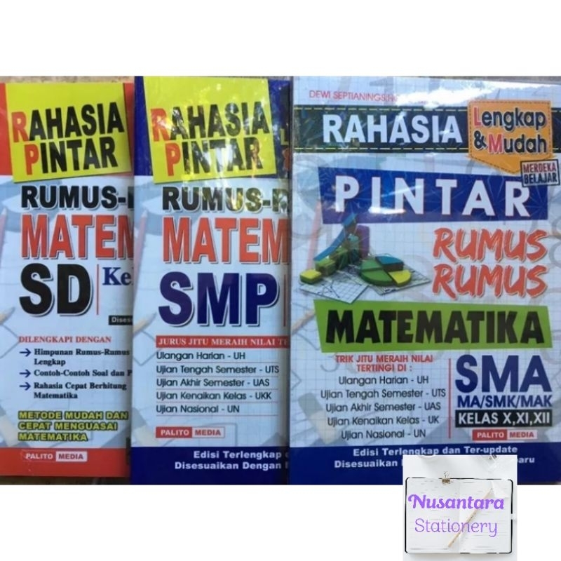 Rahasia Pintar Rumus-rumus Matematika SD, SMP, SMA
