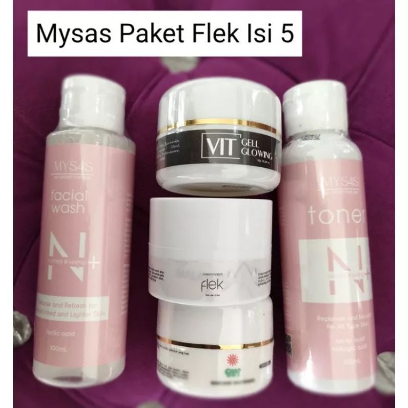 MySaS Skincare Paket Normal Flek isi 5