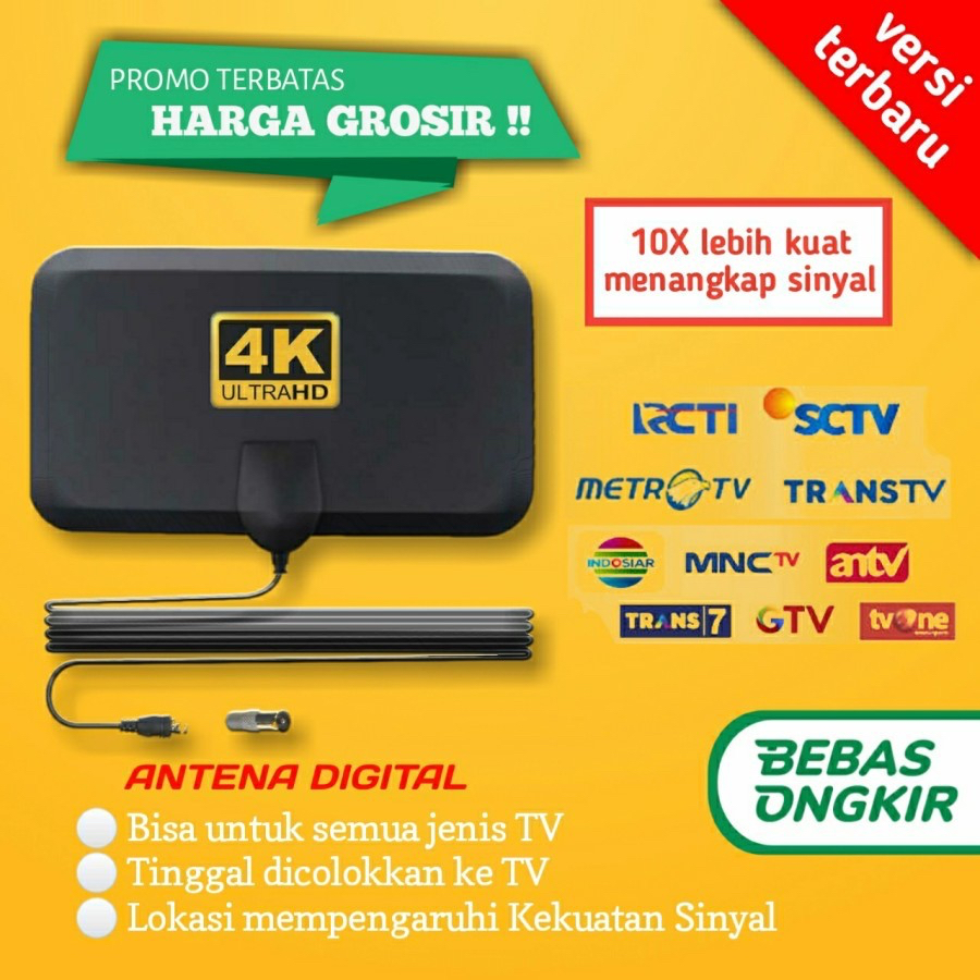 Antena TV Digital Indoor Antenna Tempel Dinding Antena Digital