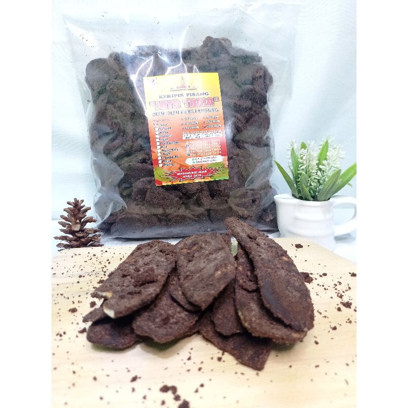 

500g keripik pisang coklat & varian rasa khas lampung