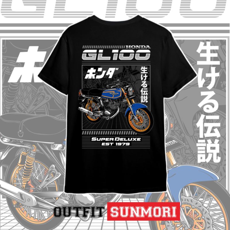 KAOS GL100 GL HEREX HONDA GANK BAJU RACING MODIFIKASI