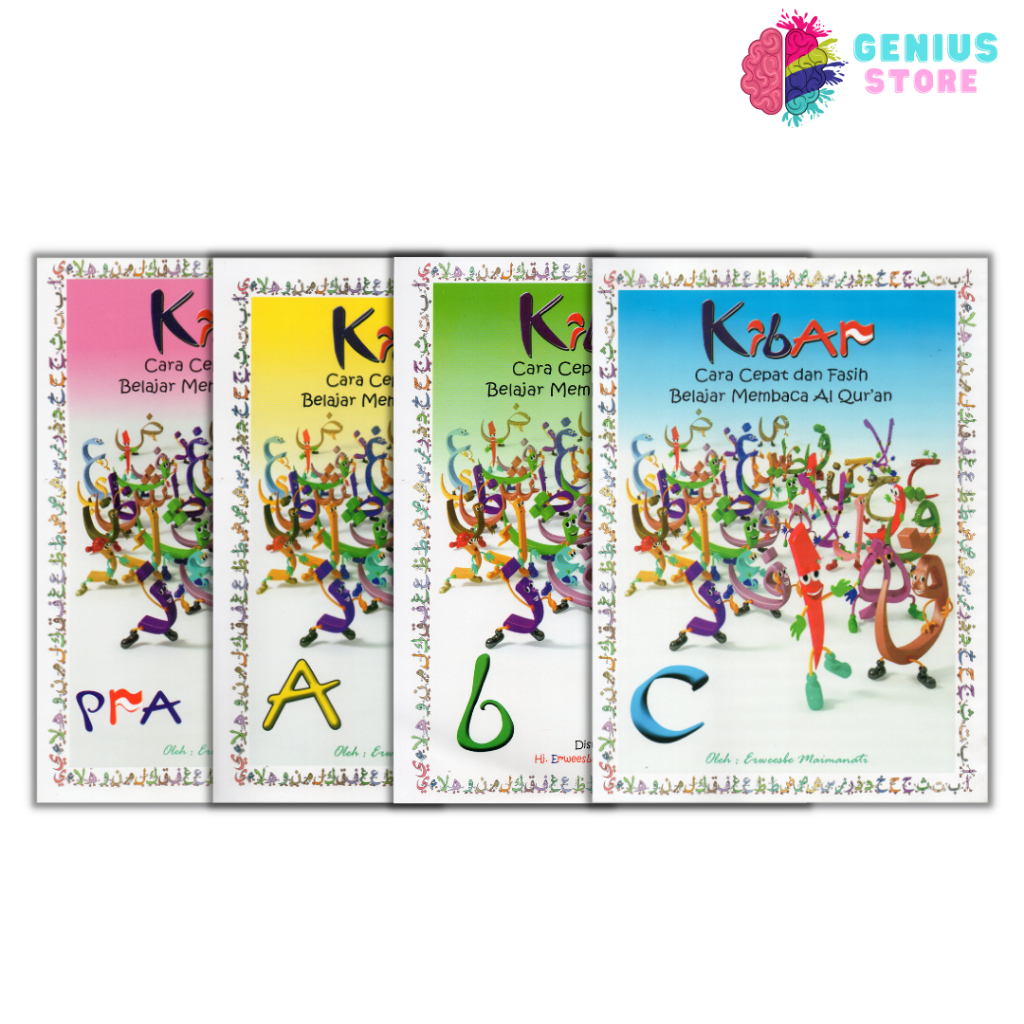 Kibar Besar Warna Pra ABC Pra Cara Cepatadan Fasih Belajar Membaca Al Qur'an