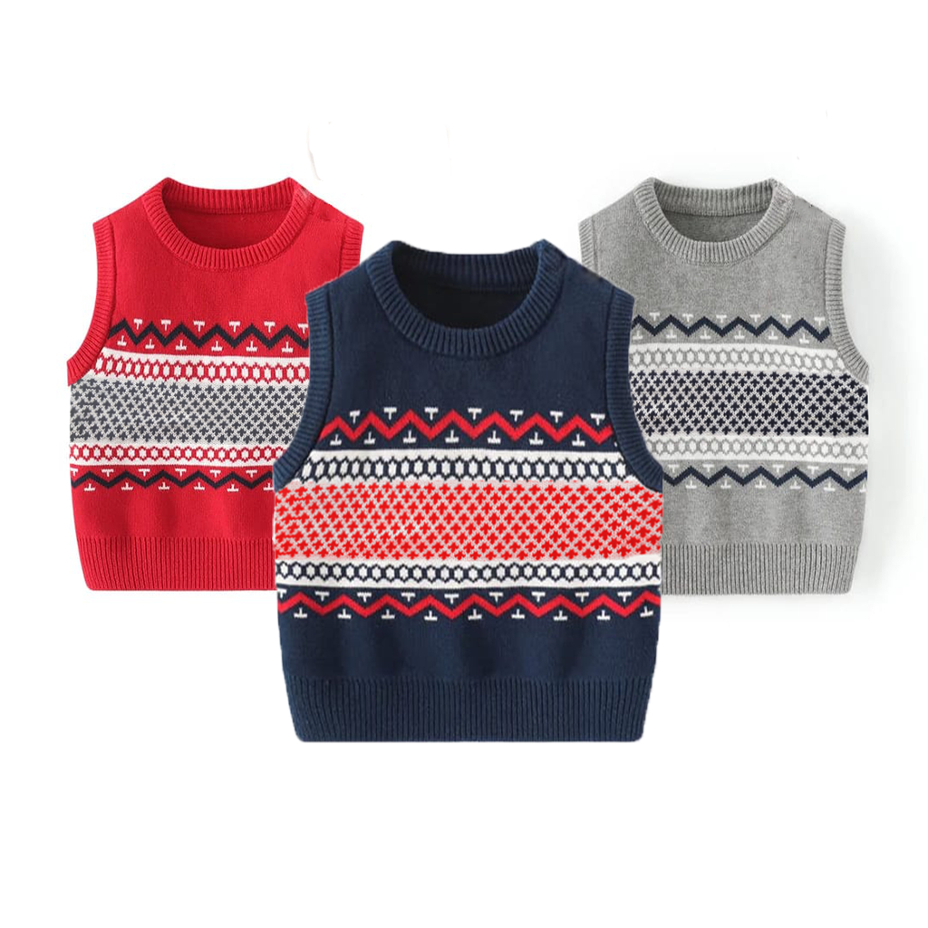 Rompi Rajut Anak Laki Laki Usia 3 - 7 tahun Vest Rajut Anak Cowok Premium Quality