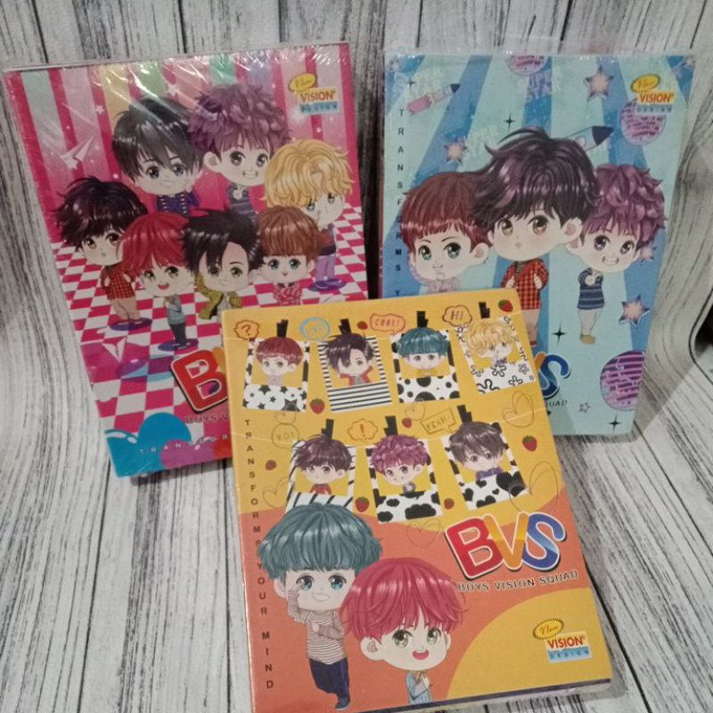 

Buku tulis isi 38 per pack isi 10 buku motif Korean KPop boy band