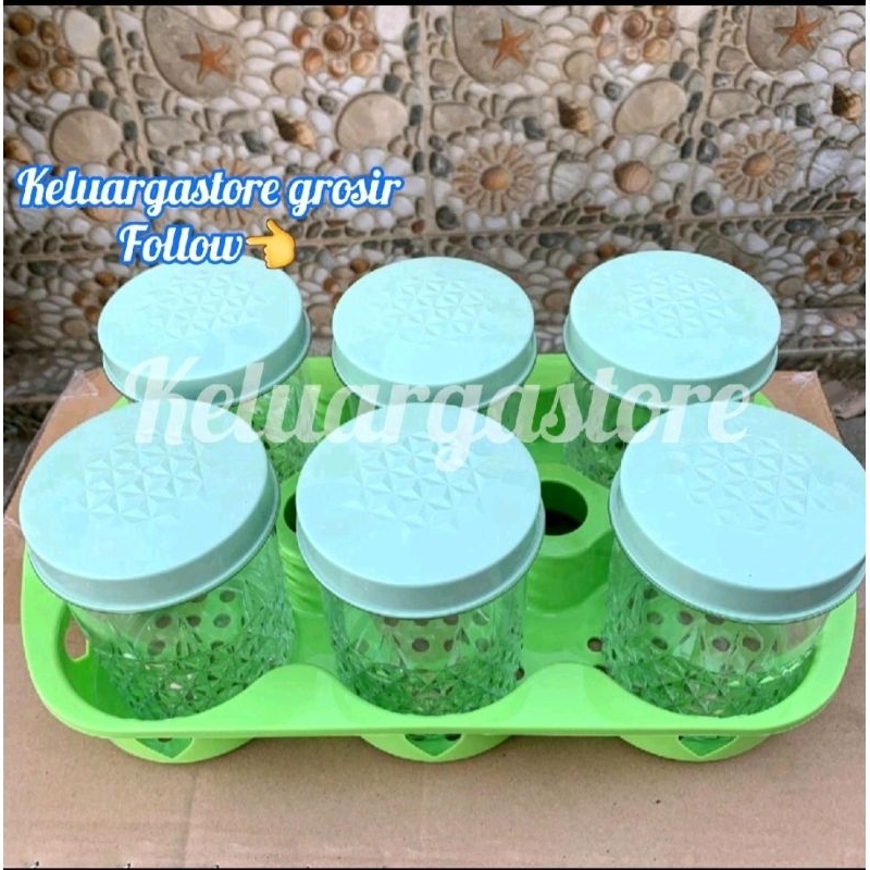(keluargastore)1 SET TOPLES TEBAL PREMIUM HIJAU + TATAKAN GOLDEN SUNKIST WARNA HIJAU
