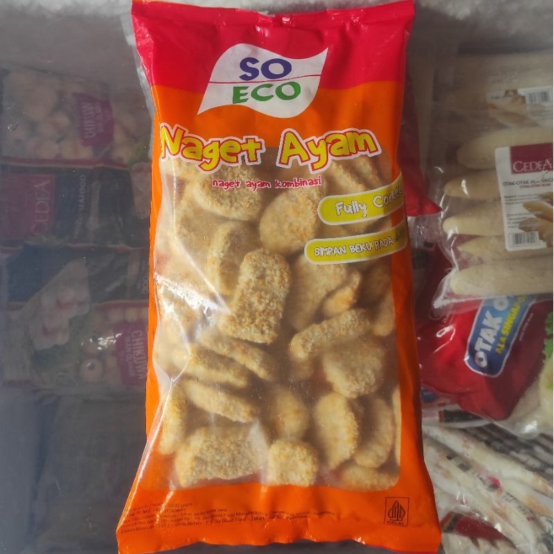 

Nugget Ayam So Eco 1 kg / nugget ayam kombinasi / so nice nugget / nugget murah ekonomis