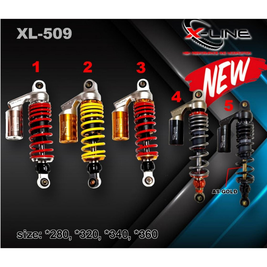 XLine Shock 509 all Bebek 280 mm,320 mm,340mm