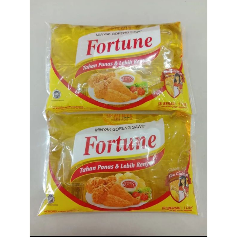 

Minyak Goreng Fortune Bantal 1 liter (Packing Dus)