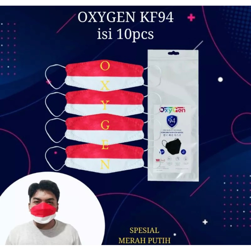 Masker Merah Putih, Merah Putih, Masker Kf94 Merah Putih, Masker 17 Agustus