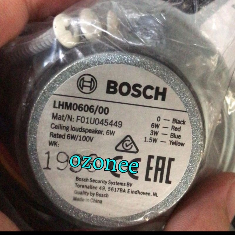 CEILING SPEAKER /PLAFON BOSCH LHM 0606 LHM0606 ORIGINAL