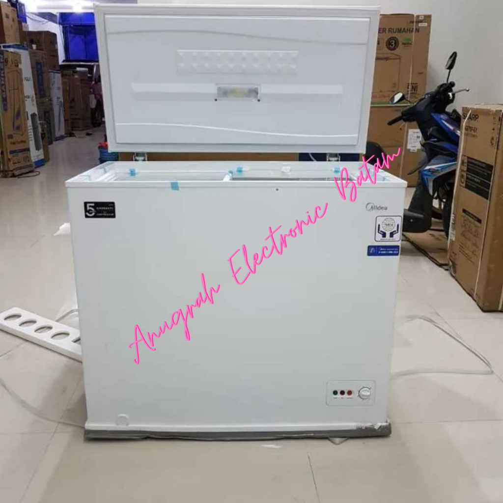 Midea Chest Freezer 200 Liter Box Freezer HS-258CK 258CK Cooler Box BATAM