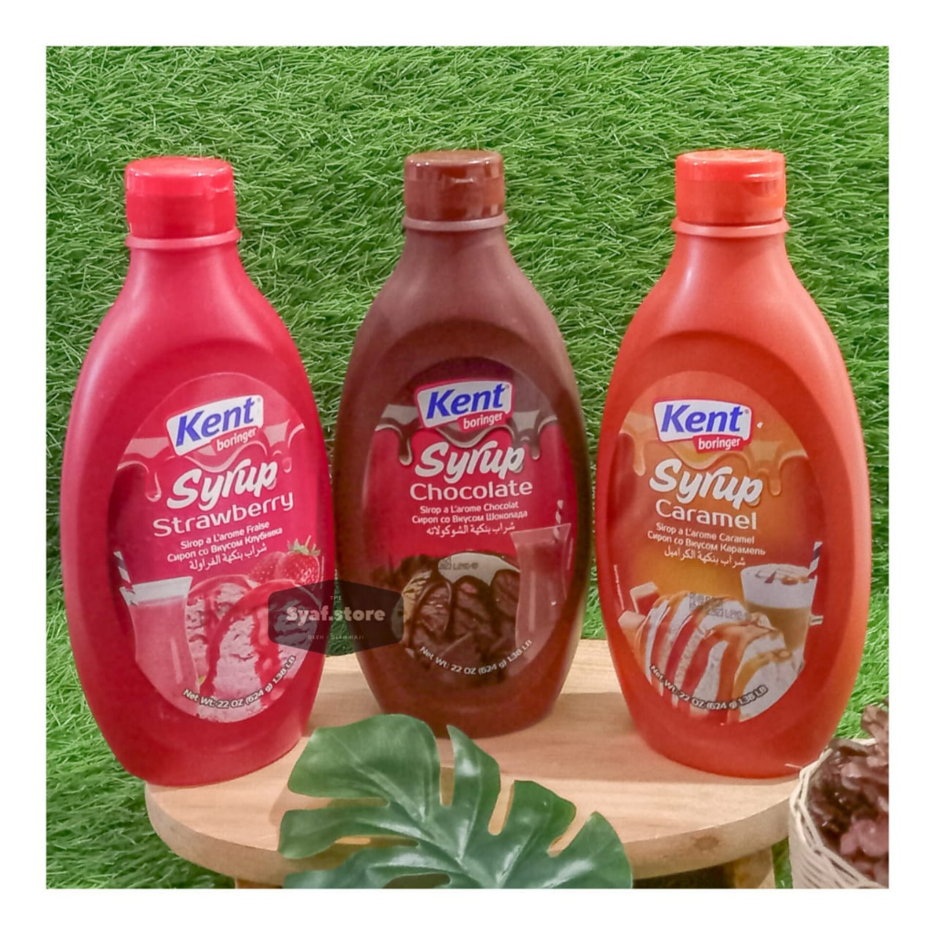 

SYRUP KENT Boringer SIRUP Strawberry /chocolate /caramel 624 gr Halal