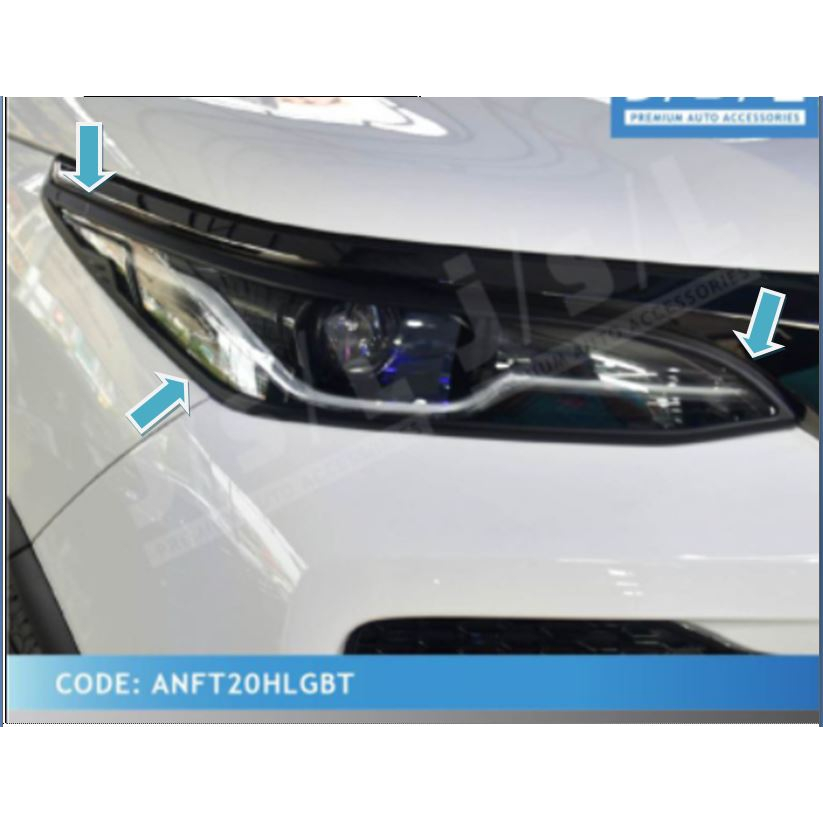 HEAD Lamp Garnish All New FORTUNER 2021 Garnis Belakang Blacktivo - GARNISH BELAKANG ALL NEW FORTUNE