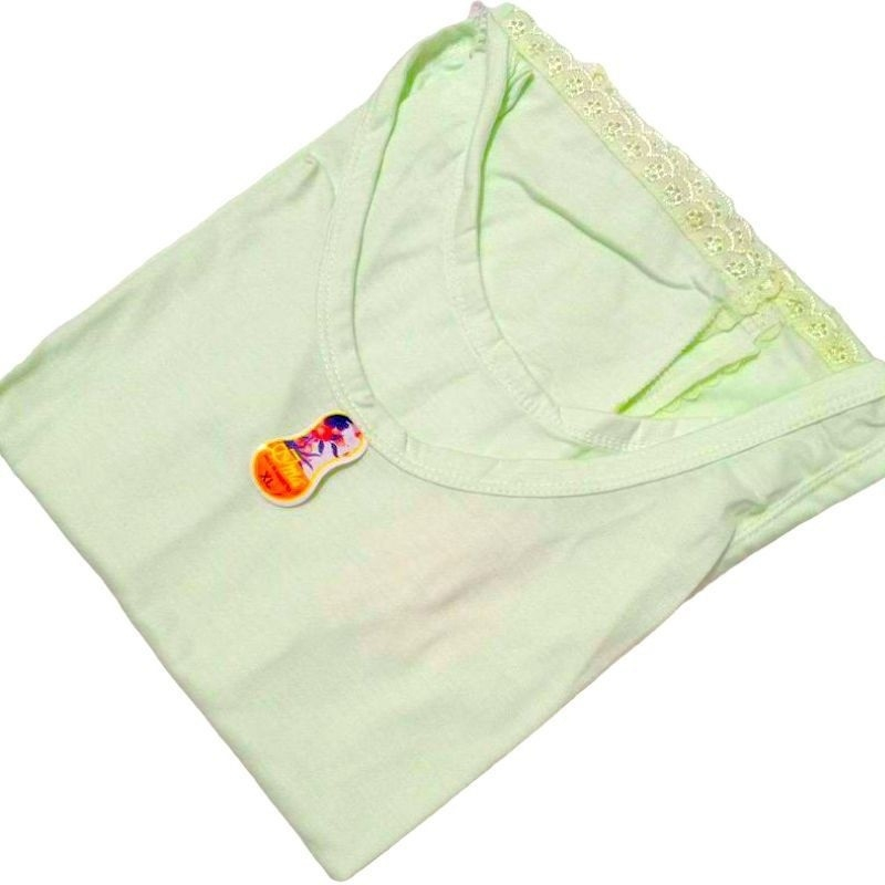 Androk Singlet Terusan Panjang Wanita Katun Adem