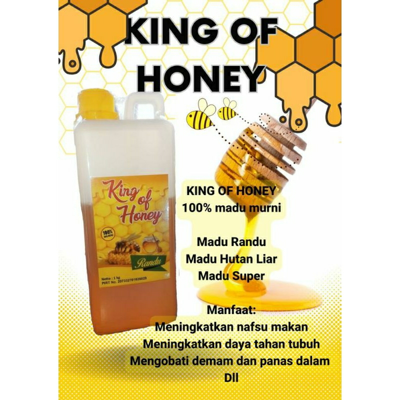 

madu murni king of honey premium 350gr