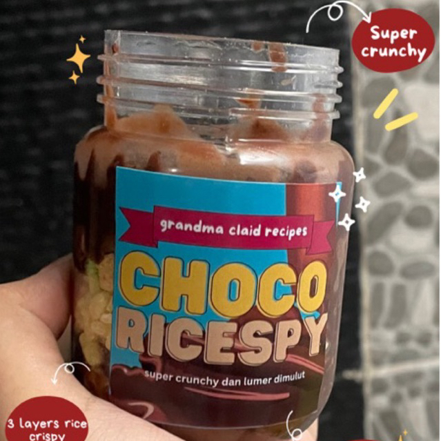 

CHOCO CRUST CRISPY JAR BY GRANDMA CLAID’S RECIPE