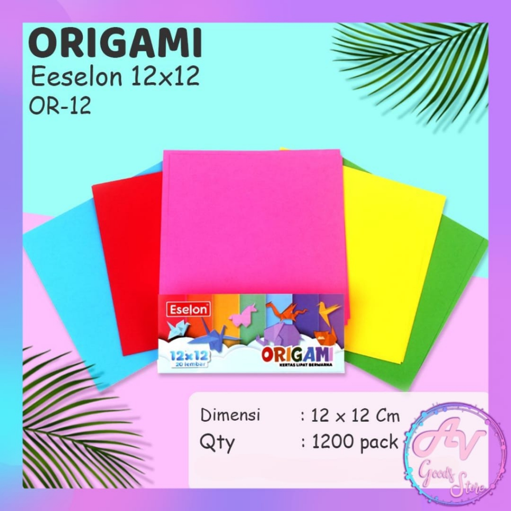 

kertas origami / kertas lipat / kertas warna / KERTAS ORIGAMI 2 SISI ESELON