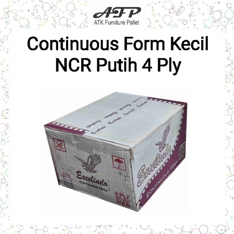 

Continuous Form Kecil NCR Putih 4 Ply 9 1/2 × 11