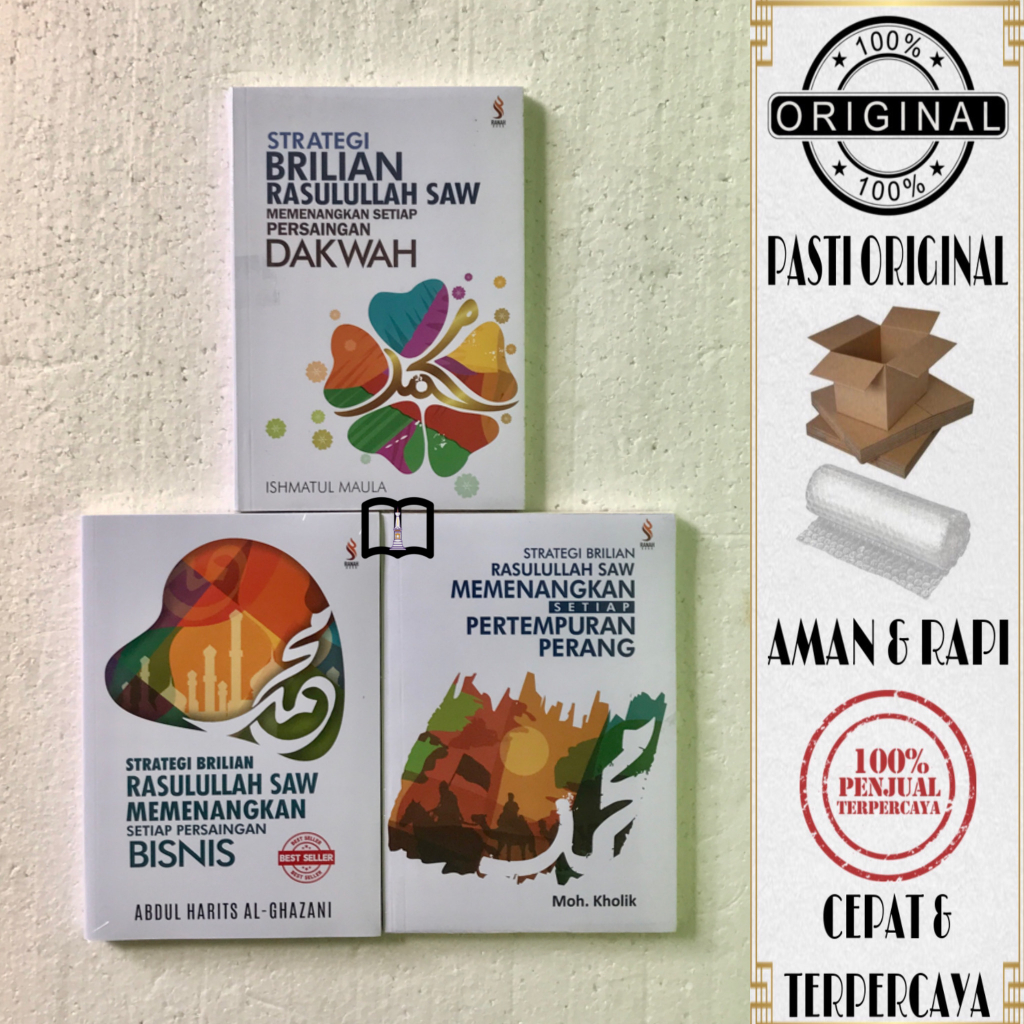 Paket Buku Strategi Brilian Rasulullah - Dakwah, Bisnis & Perang - 3 Buku Original