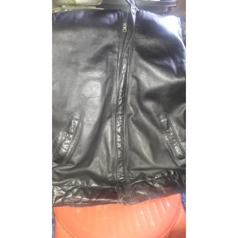 jaket kulit bekas asli