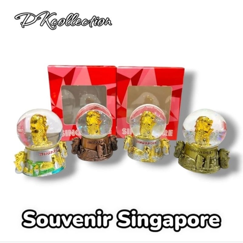 SNOWBALL SINGAPORE souvenir SNOWGLOBE SINGAPORE SNOWBALL SINGAPURA SOUVENIR SNOWGLOBE SINGAPURA