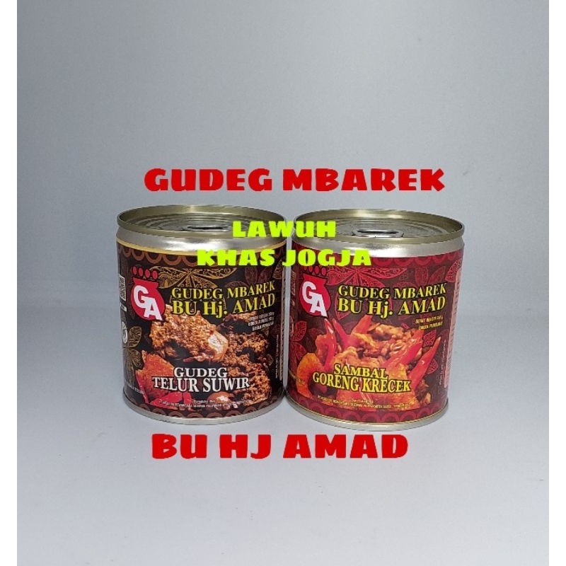 Gudeg Mbarek Bu Hj Amad 300g / Free Bubble Wrap