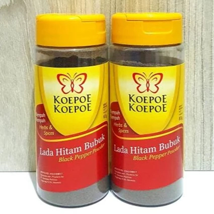 

Kupu Kupu Lada Hitam Bubuk 83 gram / Black Pepper Powder