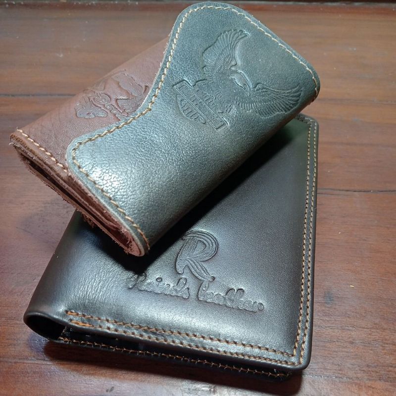 PROMO BELI DOMPET KULIT PRIA MODEL BERDIRI GRATIS GANTUNGAN KUNCI/DOMPET KULIT PRIA/DOMPET KULIT BER