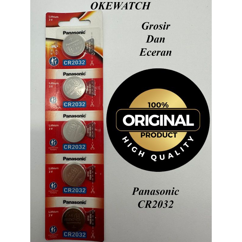 Batre Panasonic CR2032 Original/ CR2032 Lithium Battery 3V