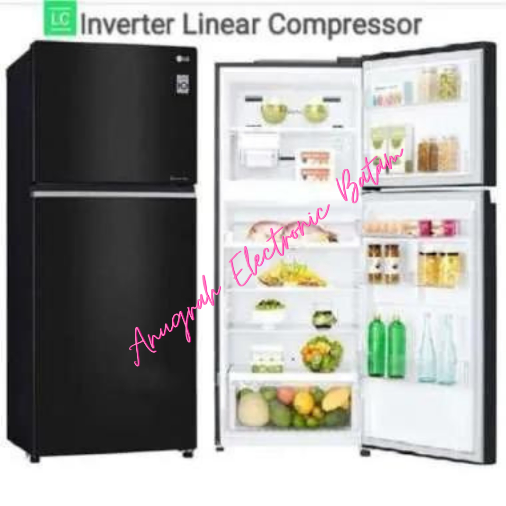 KULKAS LG GN-C702SGGL SMART INVERTER 2 PINTU GLASS DOOR BATAM