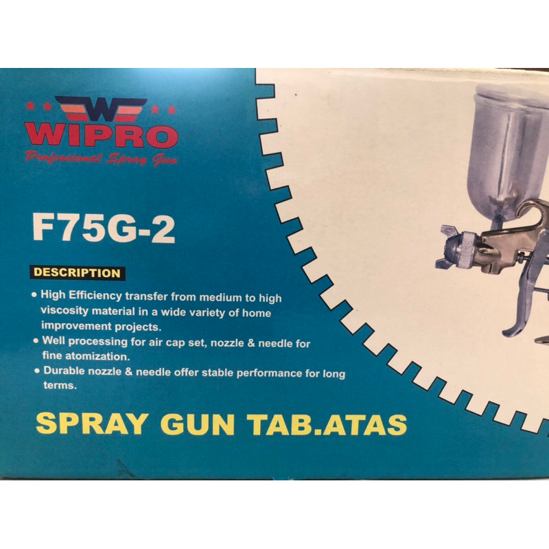 Spray gun tabung atas Wipro F75G-2