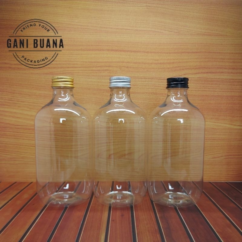 BOTOL URIL 500ML MADA NATURAL TUTUP URIL ALMUNIUM/BOTOL KOPI 500ML/BOTOL MADU 500ML