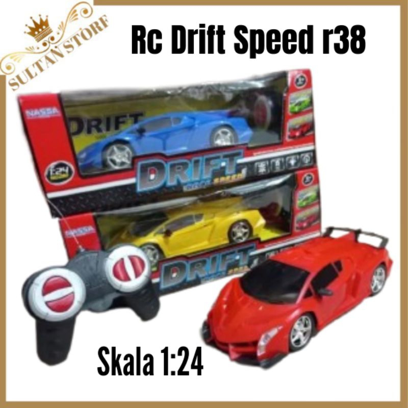 Mobil remote control Rc sedan murah drift kecil R38