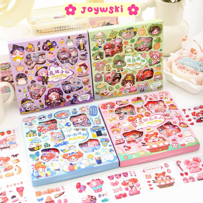 

100 pcs Sticker Momo Nini Masu Sanrio Dekorasi Journal Tumbler Lucu