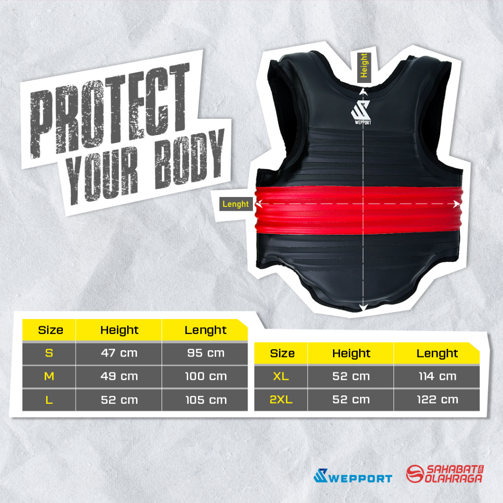 Body Protector Silat Full Velcro Wepport