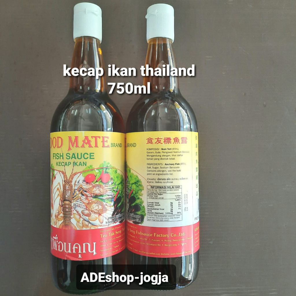 

Food mate FISH sauce kecap ikan thailand 750 ml