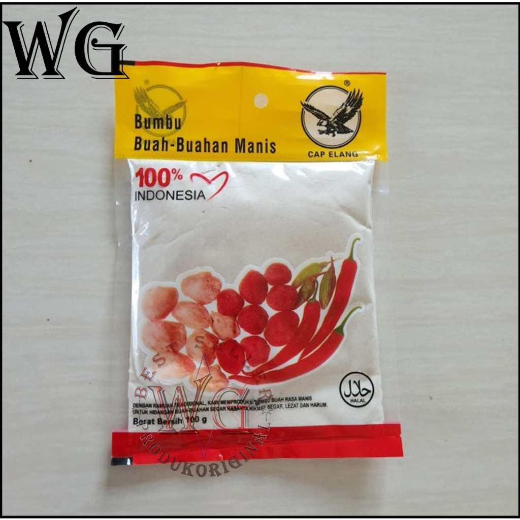 

Bahan Baking/Bahan Pokok Masakan/bumbu garam cap elang Manis 100gram - Kemasan