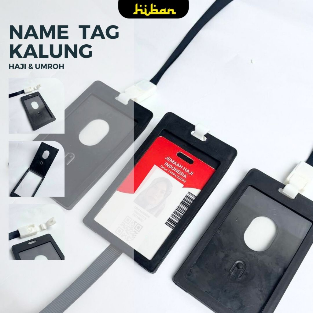 

Name Tag ID Card Holder Perlengkapan Haji dan Umroh Hiban Store