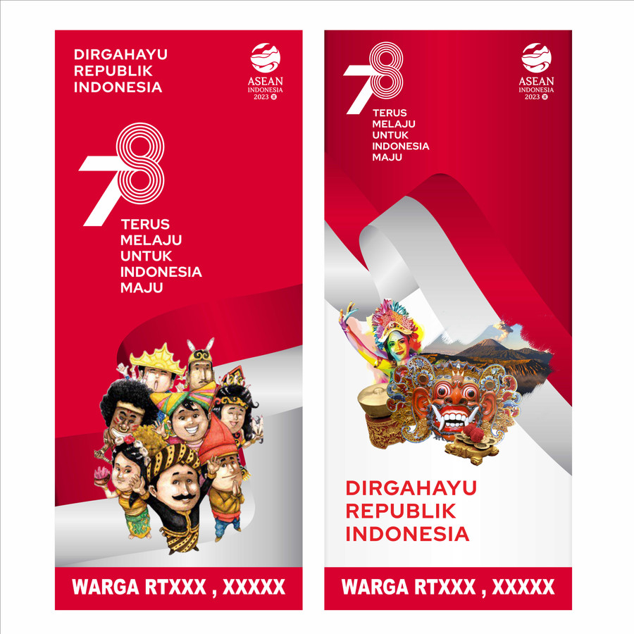 UMBUL UMBUL BANNER FLEKSI HUT RI 78