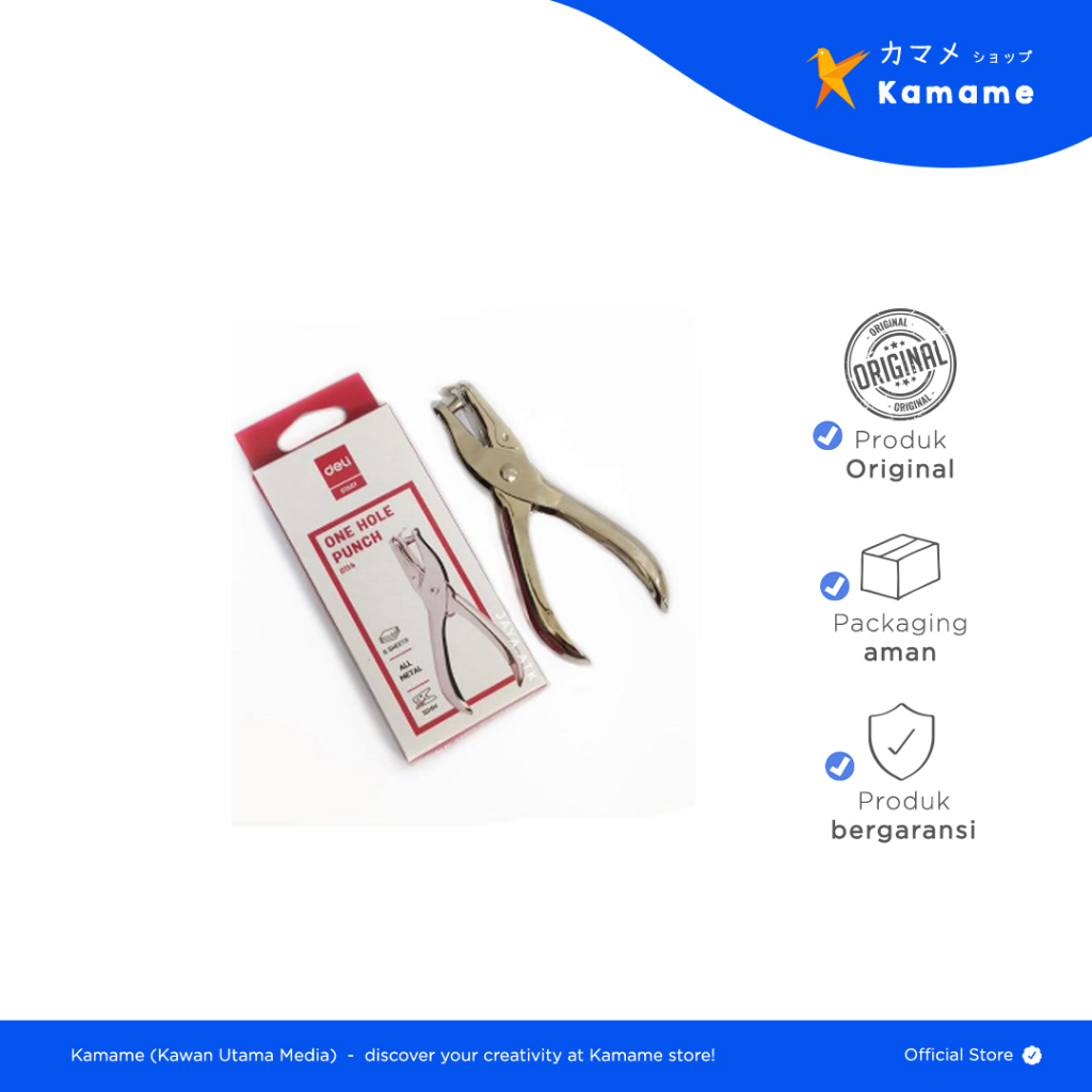 

Deli 1-Hole Punch - Alat Pelubang kertas 0114 - Kamame
