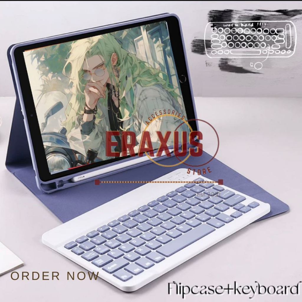 Eraxus CASING KEYBOARD SAMSUNG TAB S9 / S9FE / TAB S6 LITE / A8 LTE X200 X205 / A7 10.4 T500 T505 BO