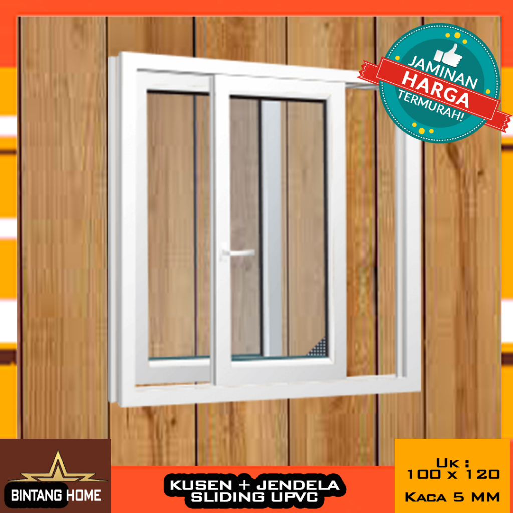 Kusen Jendela Sliding UPVC Uk 100x120